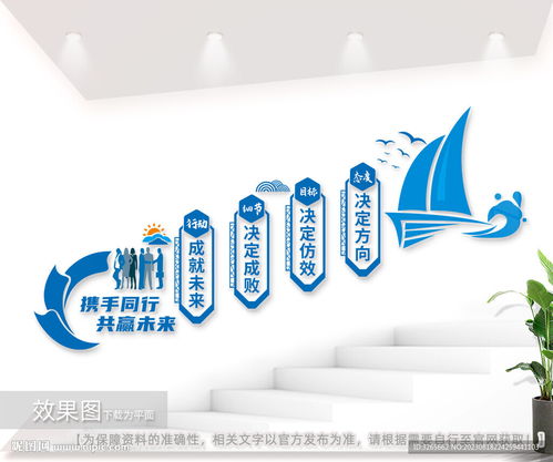 企业文化楼梯间标语墙图片设计图